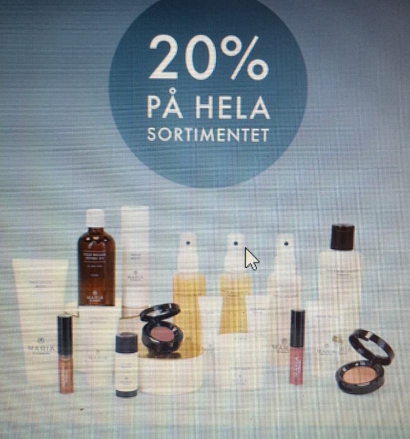 20% på alla Maria Åkerbergs ekologiska produkter!